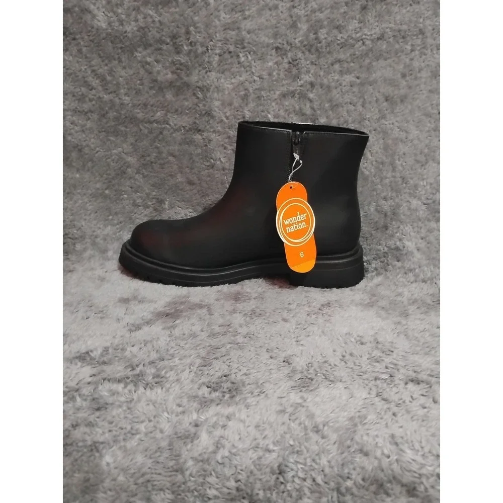 Wonder Nation Toddler And Girls Glitter Star Chelsea Boots Size 6